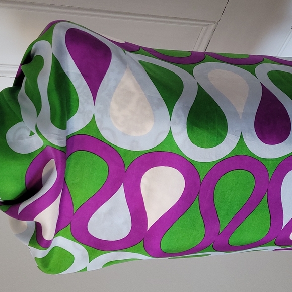 Sally Gee vintage 60's silk scarf hippy chic boho - Picture 7 of 8